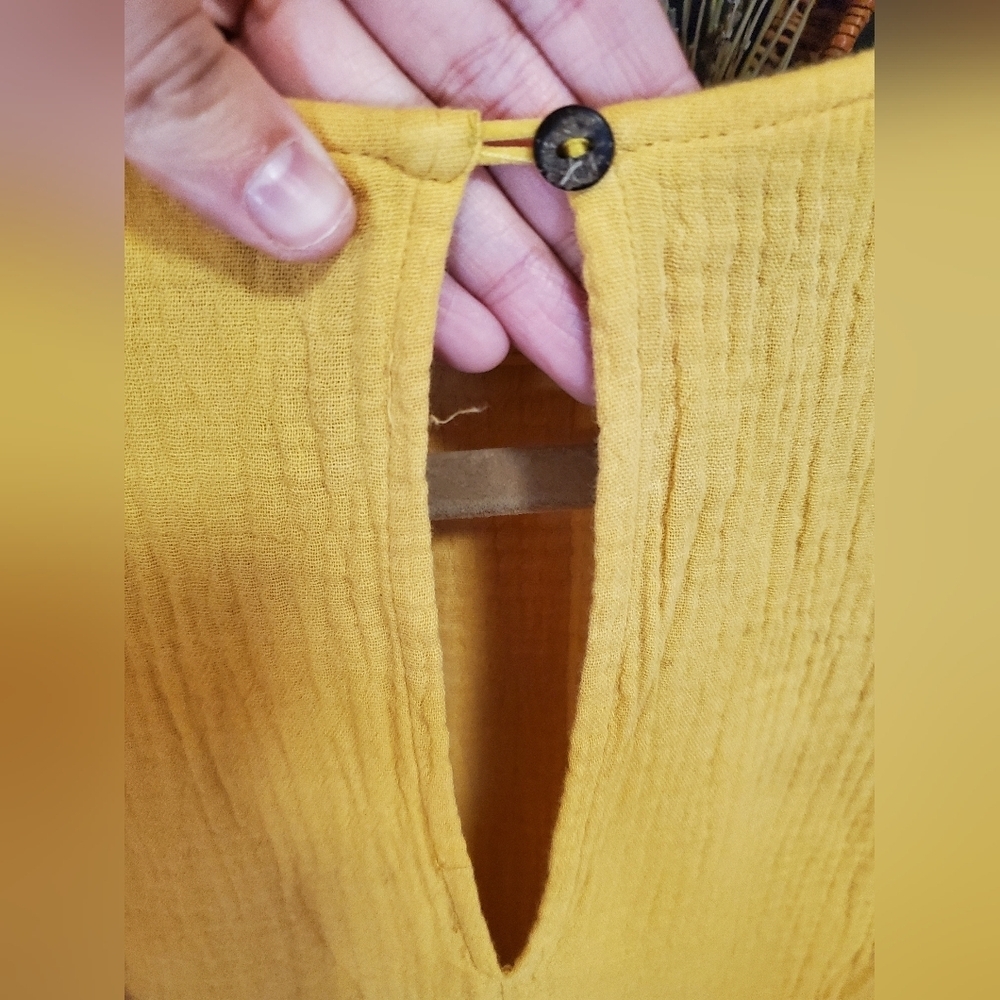 Mustard Yellow Women's Top - Picture 9 of 10